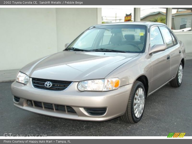 Sandrift Metallic / Pebble Beige 2002 Toyota Corolla CE