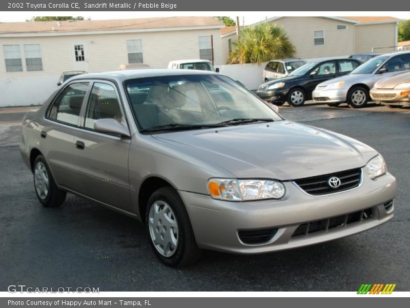 Sandrift Metallic / Pebble Beige 2002 Toyota Corolla CE