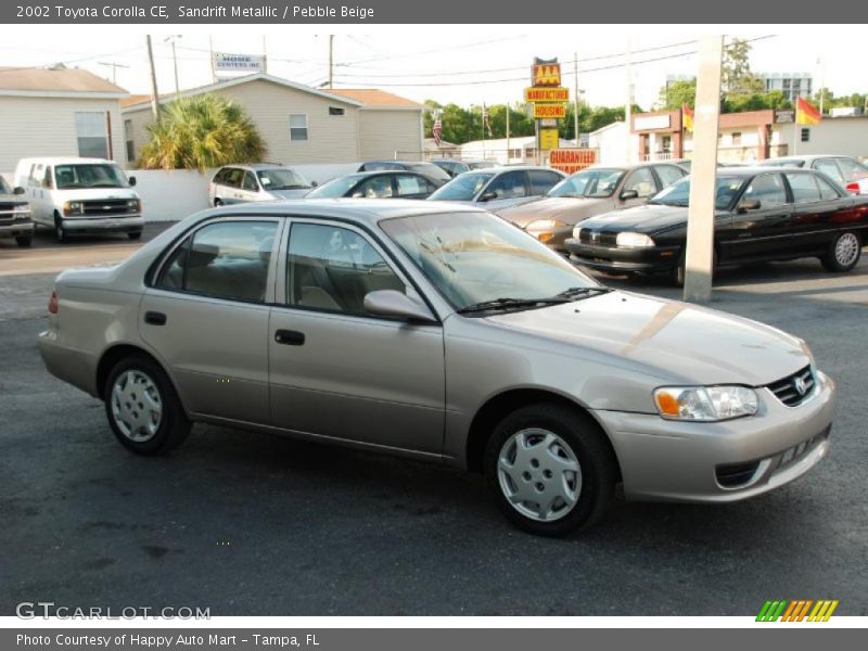 Sandrift Metallic / Pebble Beige 2002 Toyota Corolla CE