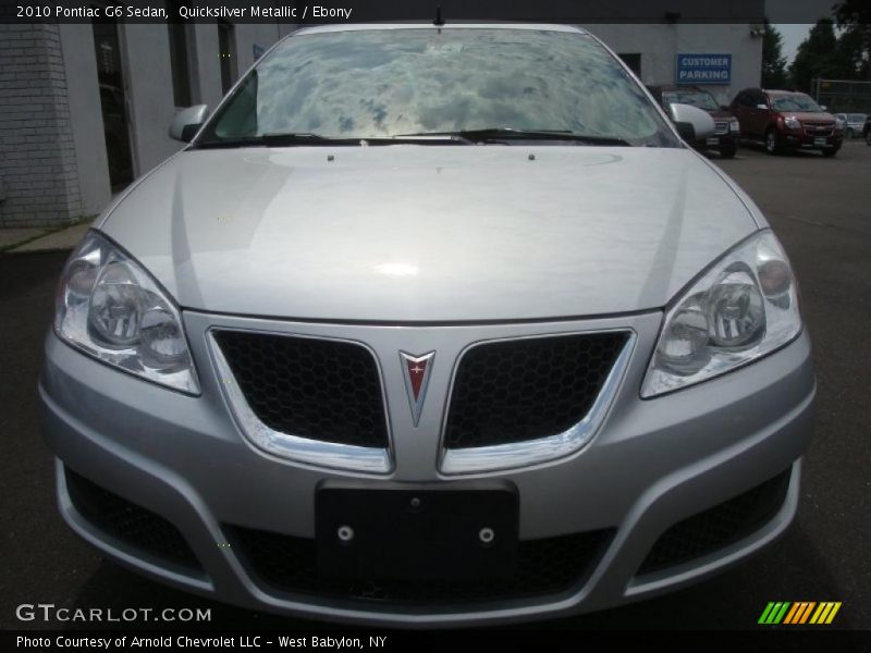 Quicksilver Metallic / Ebony 2010 Pontiac G6 Sedan