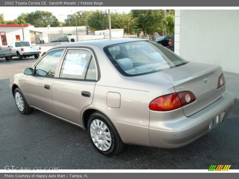 Sandrift Metallic / Pebble Beige 2002 Toyota Corolla CE