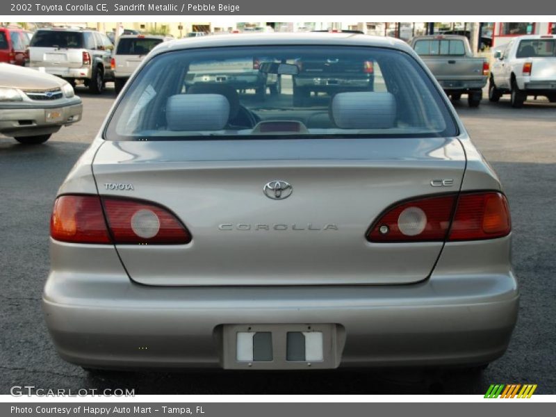 Sandrift Metallic / Pebble Beige 2002 Toyota Corolla CE