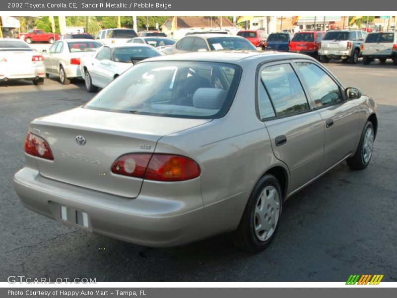 Sandrift Metallic / Pebble Beige 2002 Toyota Corolla CE