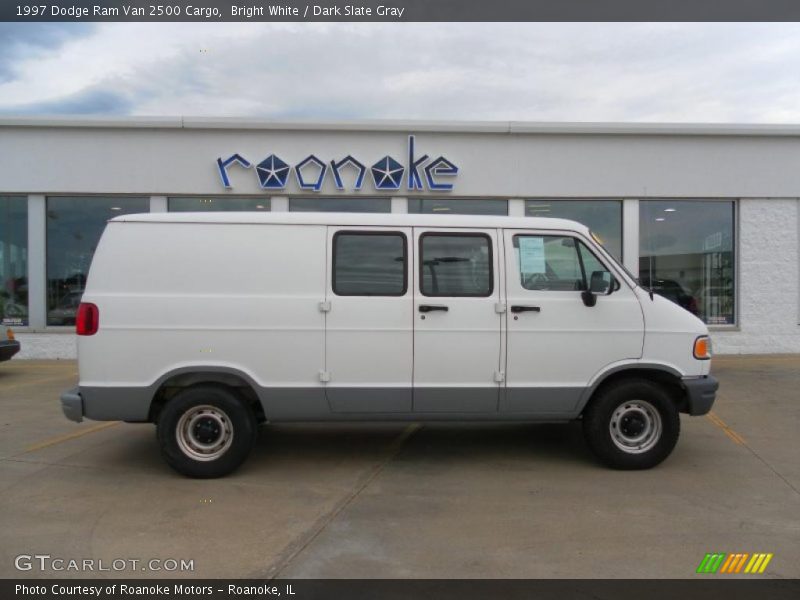 Bright White / Dark Slate Gray 1997 Dodge Ram Van 2500 Cargo