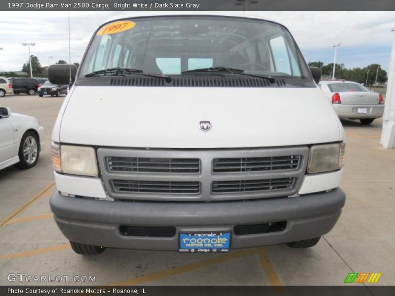 Bright White / Dark Slate Gray 1997 Dodge Ram Van 2500 Cargo