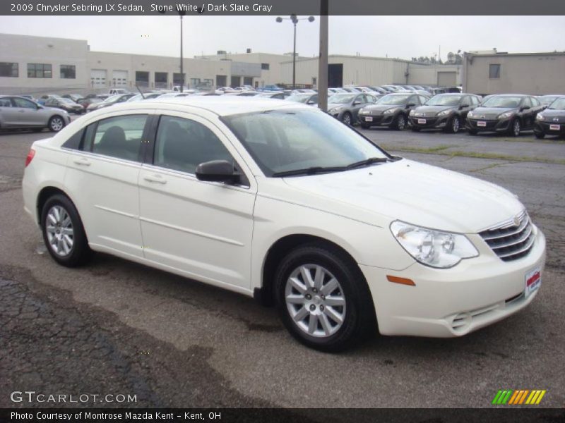 Stone White / Dark Slate Gray 2009 Chrysler Sebring LX Sedan