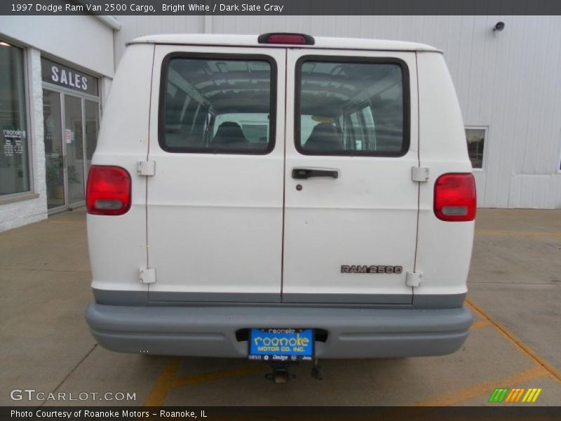 Bright White / Dark Slate Gray 1997 Dodge Ram Van 2500 Cargo