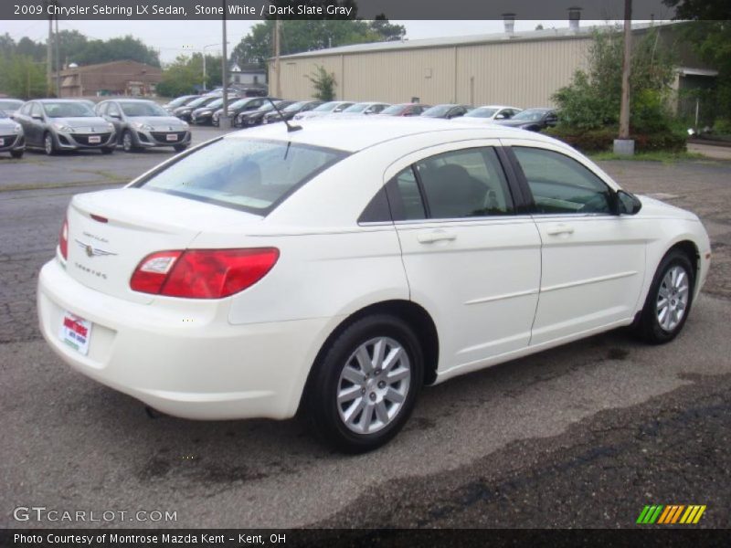 Stone White / Dark Slate Gray 2009 Chrysler Sebring LX Sedan