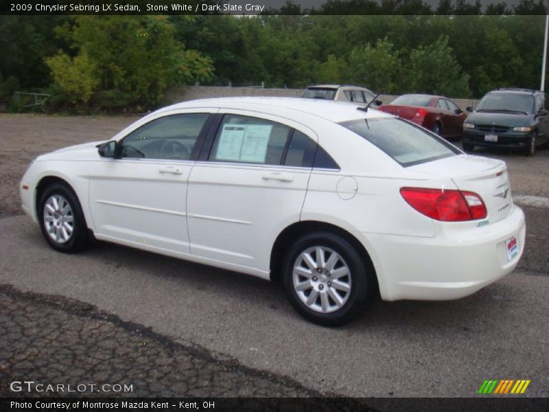 Stone White / Dark Slate Gray 2009 Chrysler Sebring LX Sedan