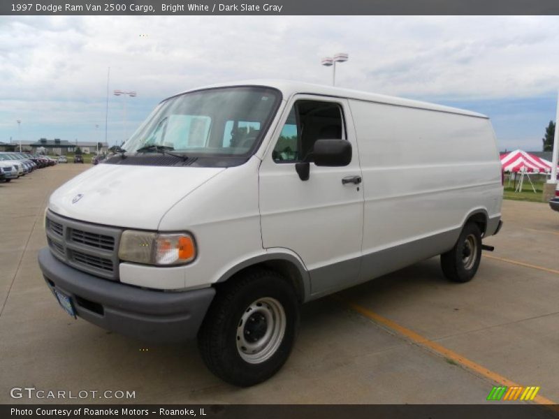 Bright White / Dark Slate Gray 1997 Dodge Ram Van 2500 Cargo