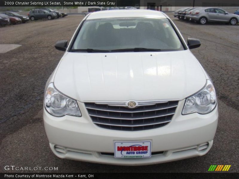 Stone White / Dark Slate Gray 2009 Chrysler Sebring LX Sedan