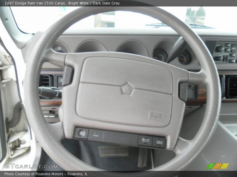 Bright White / Dark Slate Gray 1997 Dodge Ram Van 2500 Cargo