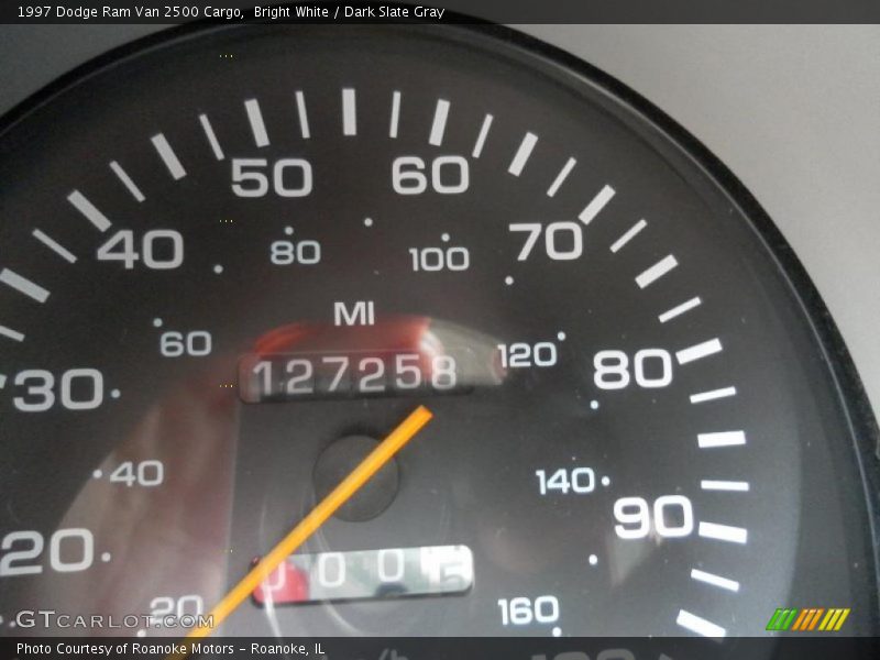 Bright White / Dark Slate Gray 1997 Dodge Ram Van 2500 Cargo