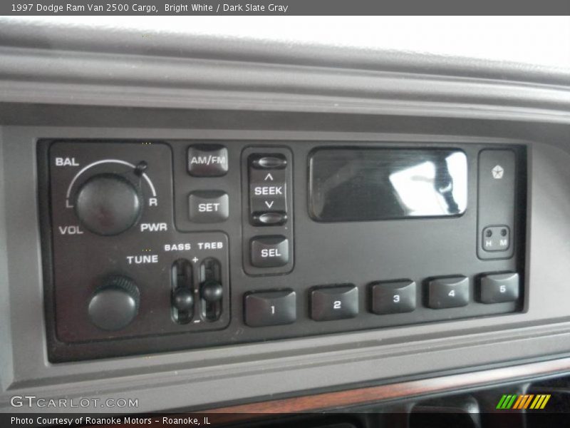 Bright White / Dark Slate Gray 1997 Dodge Ram Van 2500 Cargo