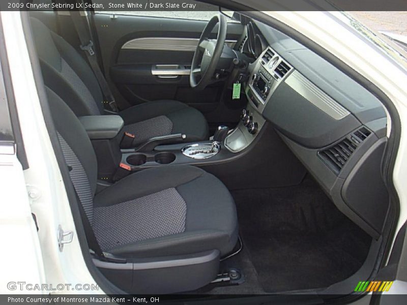 Stone White / Dark Slate Gray 2009 Chrysler Sebring LX Sedan