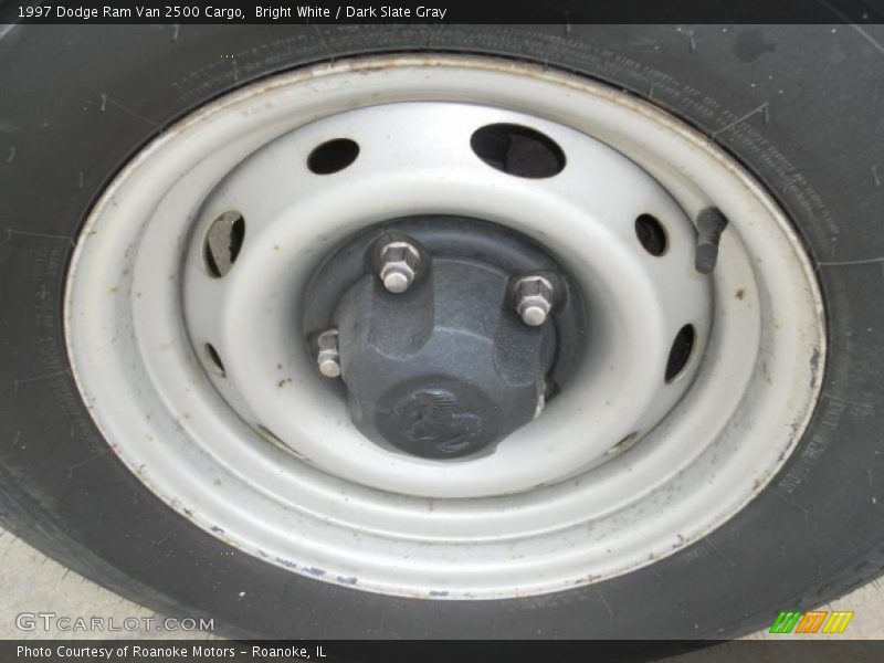 Bright White / Dark Slate Gray 1997 Dodge Ram Van 2500 Cargo