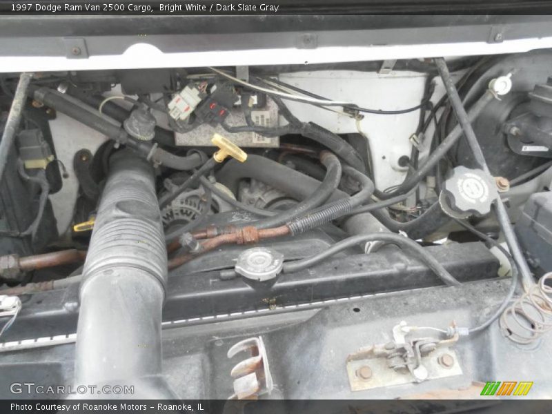 Bright White / Dark Slate Gray 1997 Dodge Ram Van 2500 Cargo