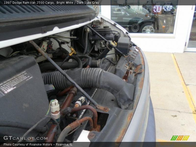 Bright White / Dark Slate Gray 1997 Dodge Ram Van 2500 Cargo
