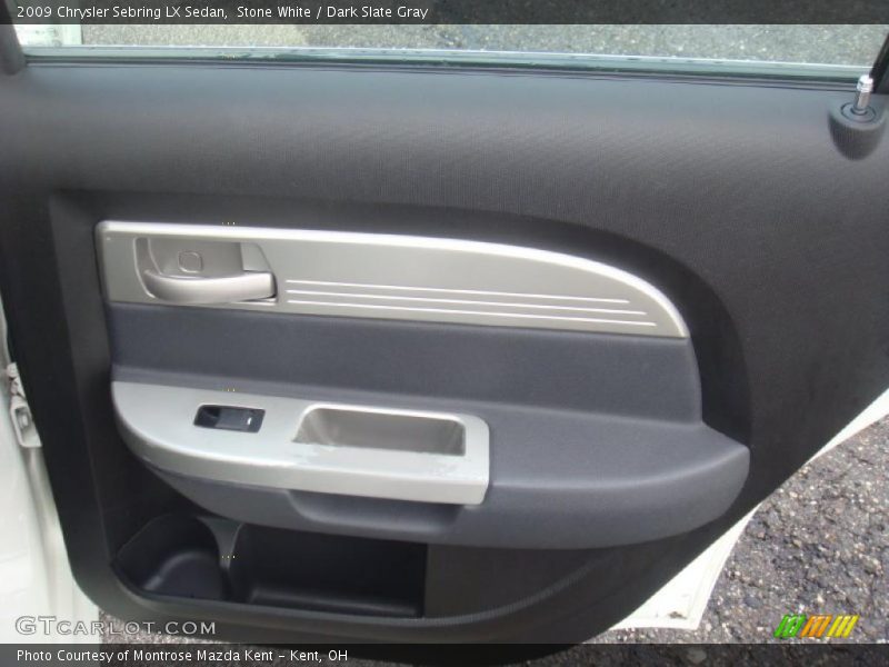 Stone White / Dark Slate Gray 2009 Chrysler Sebring LX Sedan