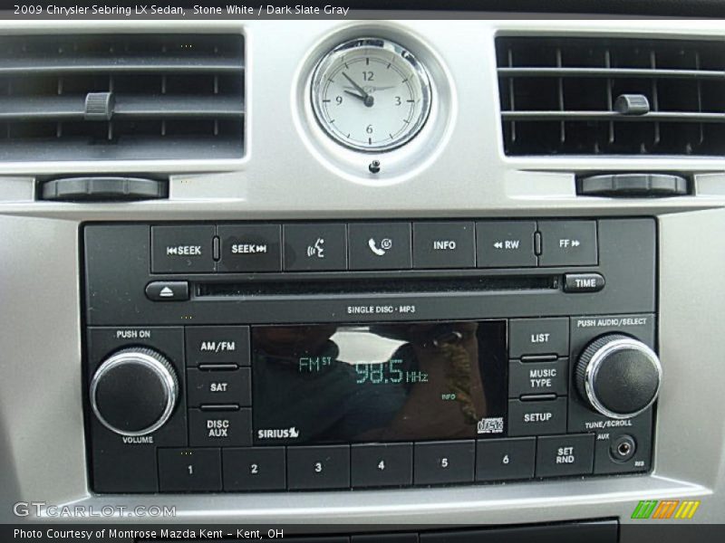 Stone White / Dark Slate Gray 2009 Chrysler Sebring LX Sedan