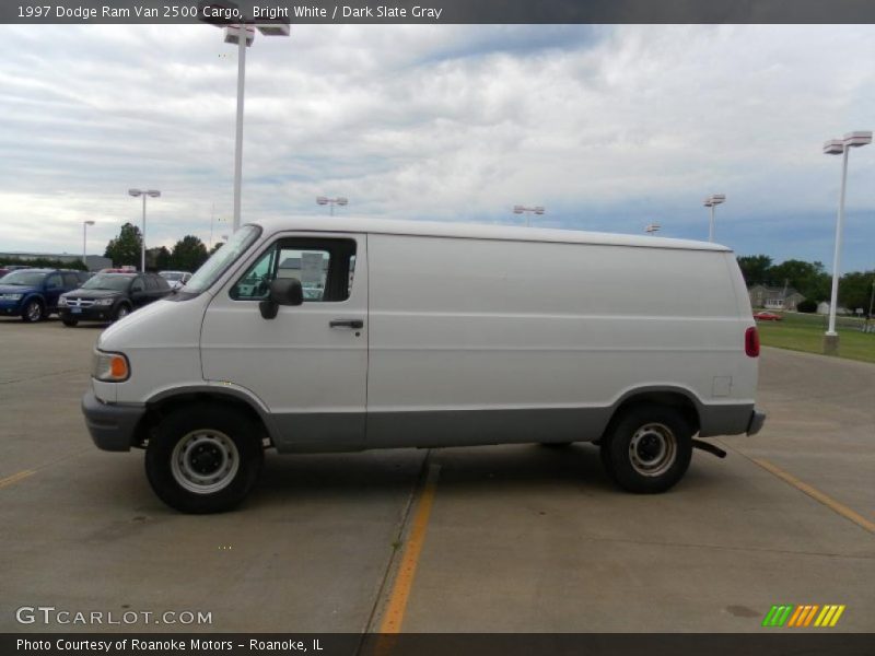 Bright White / Dark Slate Gray 1997 Dodge Ram Van 2500 Cargo