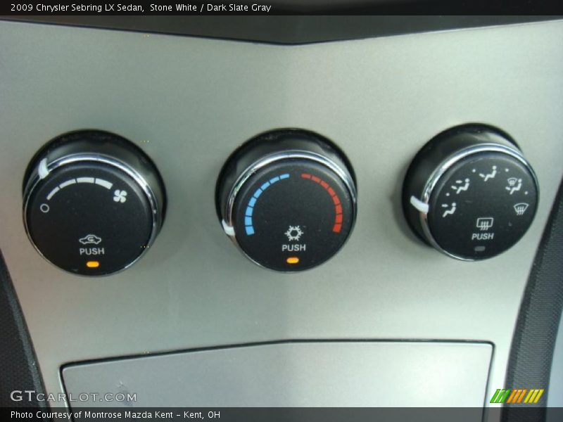 Stone White / Dark Slate Gray 2009 Chrysler Sebring LX Sedan