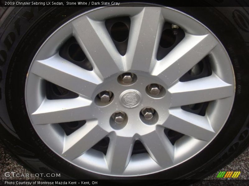 Stone White / Dark Slate Gray 2009 Chrysler Sebring LX Sedan