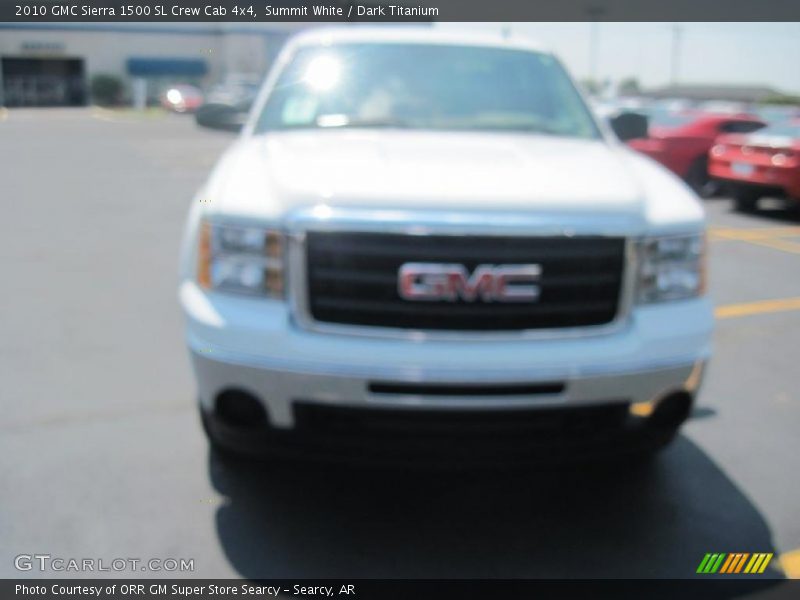 Summit White / Dark Titanium 2010 GMC Sierra 1500 SL Crew Cab 4x4