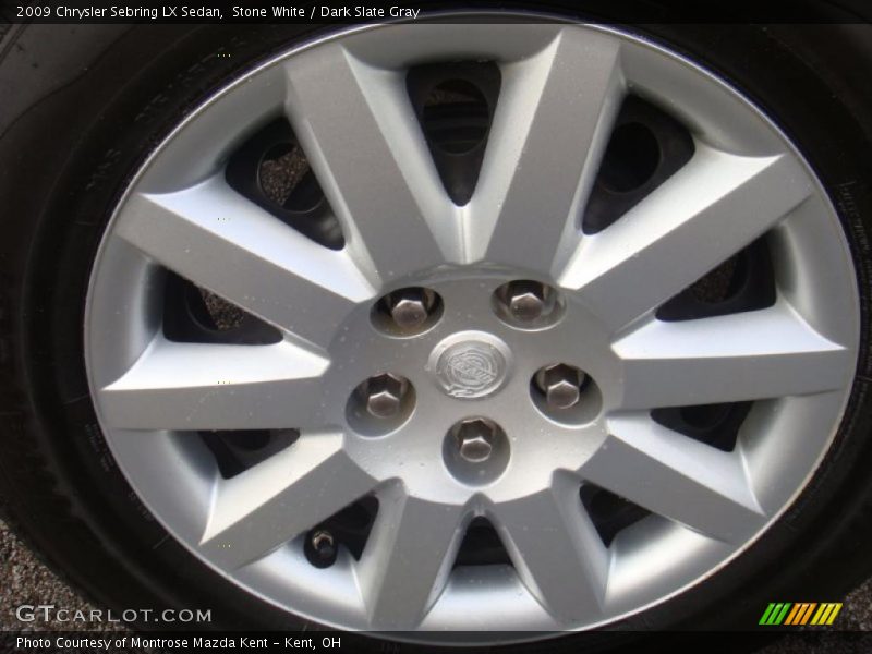 Stone White / Dark Slate Gray 2009 Chrysler Sebring LX Sedan