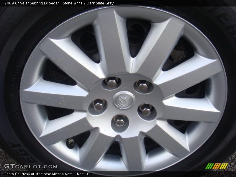 Stone White / Dark Slate Gray 2009 Chrysler Sebring LX Sedan