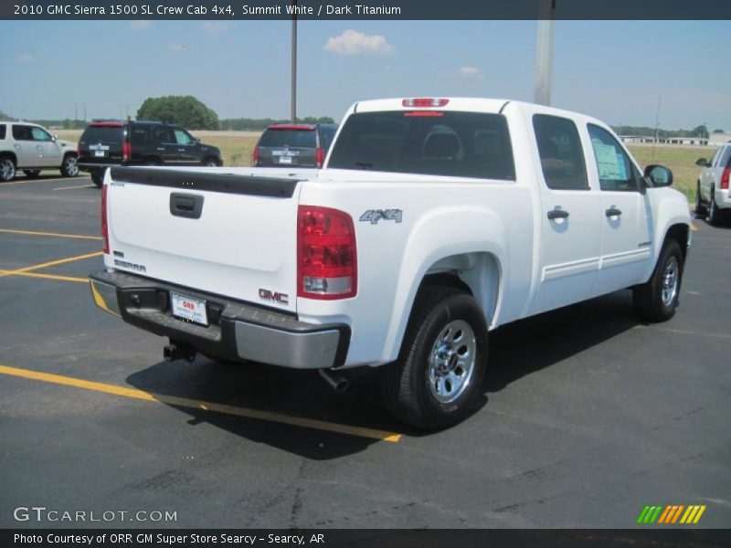 Summit White / Dark Titanium 2010 GMC Sierra 1500 SL Crew Cab 4x4