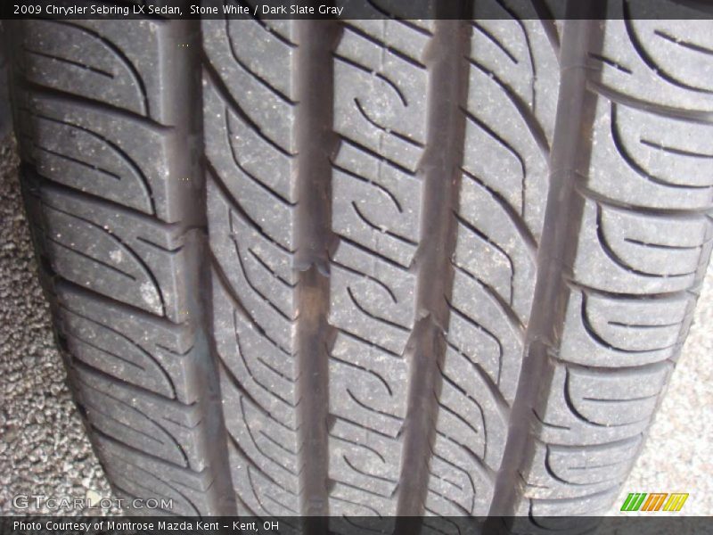 Stone White / Dark Slate Gray 2009 Chrysler Sebring LX Sedan