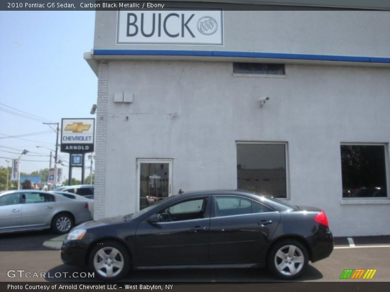 Carbon Black Metallic / Ebony 2010 Pontiac G6 Sedan