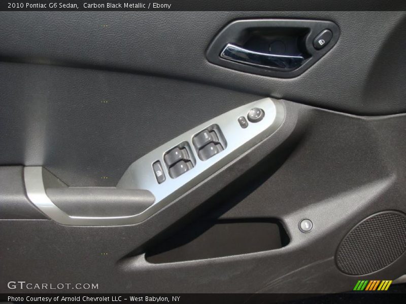 Carbon Black Metallic / Ebony 2010 Pontiac G6 Sedan