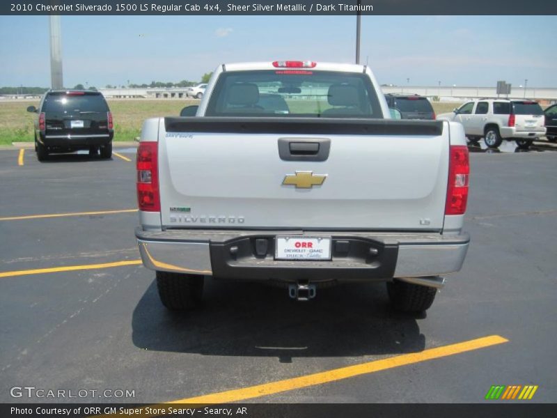 Sheer Silver Metallic / Dark Titanium 2010 Chevrolet Silverado 1500 LS Regular Cab 4x4