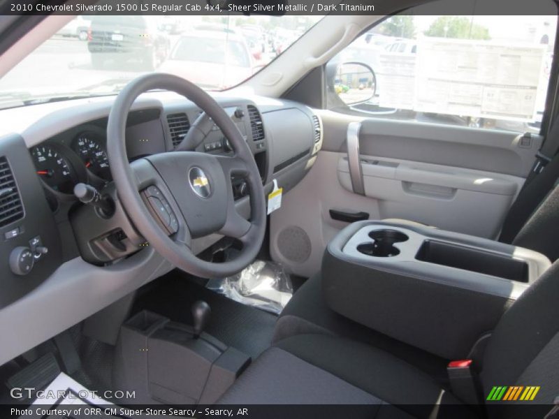 Sheer Silver Metallic / Dark Titanium 2010 Chevrolet Silverado 1500 LS Regular Cab 4x4