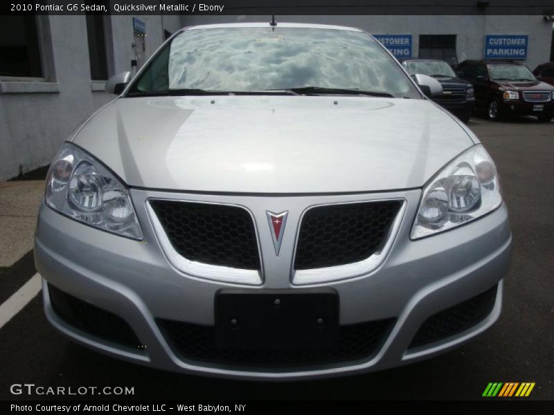 Quicksilver Metallic / Ebony 2010 Pontiac G6 Sedan
