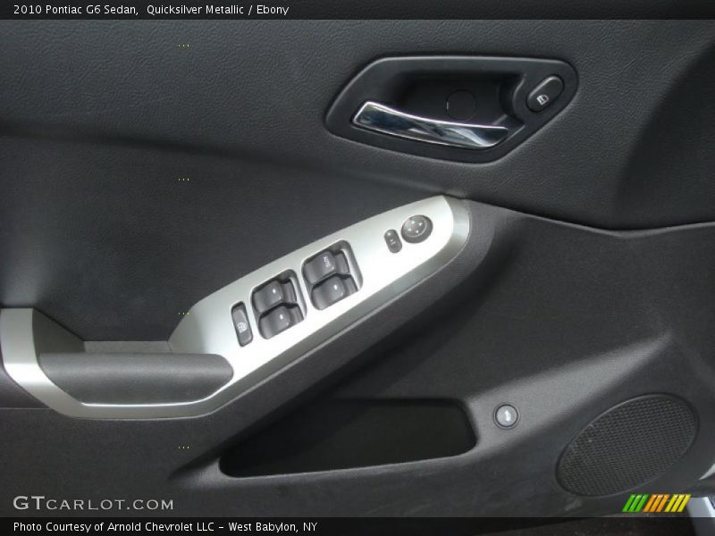 Quicksilver Metallic / Ebony 2010 Pontiac G6 Sedan
