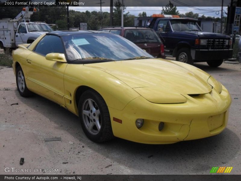 Yellow / Ebony 2001 Pontiac Firebird Coupe