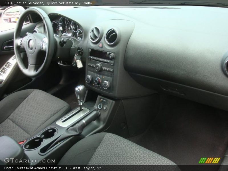Quicksilver Metallic / Ebony 2010 Pontiac G6 Sedan