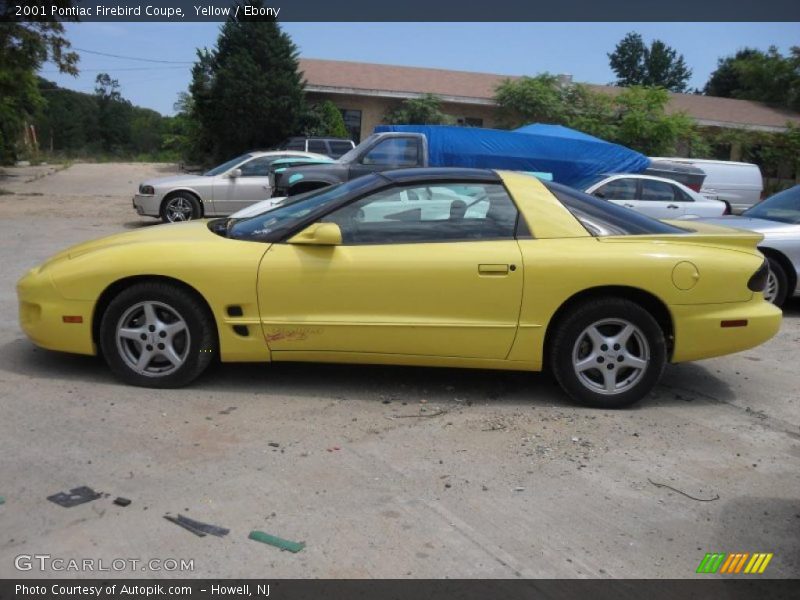 Yellow / Ebony 2001 Pontiac Firebird Coupe