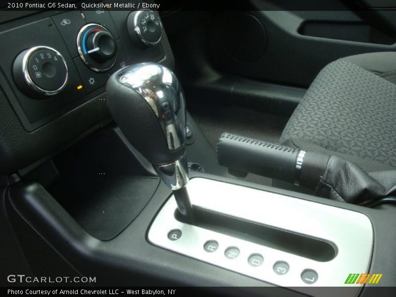 Quicksilver Metallic / Ebony 2010 Pontiac G6 Sedan