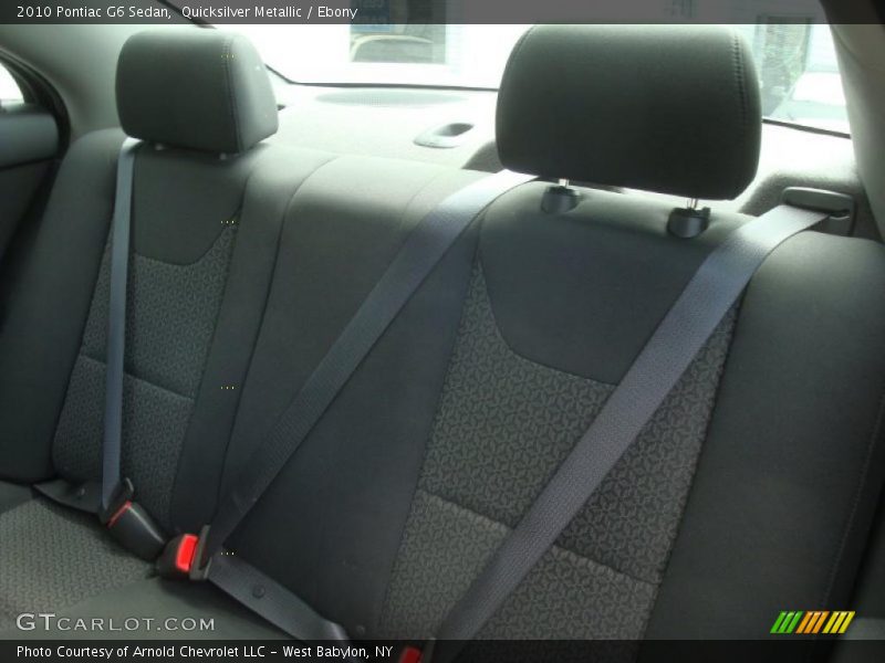 Quicksilver Metallic / Ebony 2010 Pontiac G6 Sedan