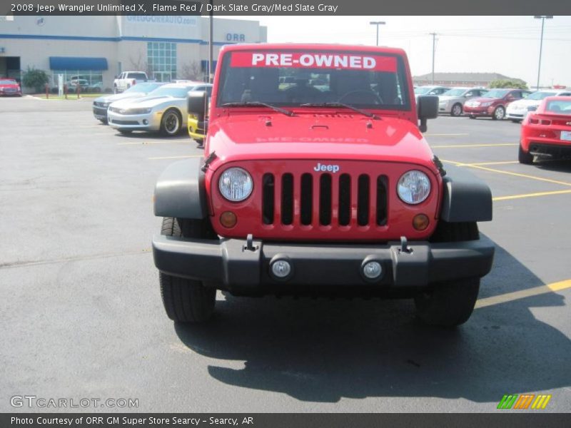 Flame Red / Dark Slate Gray/Med Slate Gray 2008 Jeep Wrangler Unlimited X