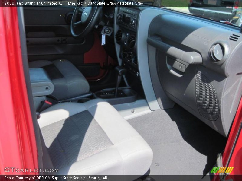 Flame Red / Dark Slate Gray/Med Slate Gray 2008 Jeep Wrangler Unlimited X