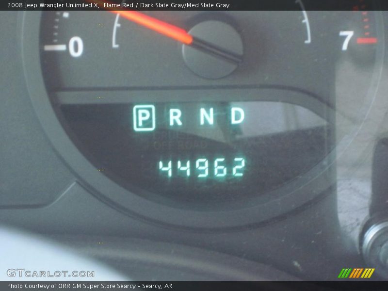 Flame Red / Dark Slate Gray/Med Slate Gray 2008 Jeep Wrangler Unlimited X
