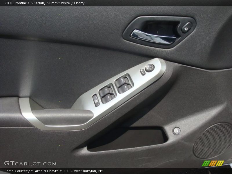 Summit White / Ebony 2010 Pontiac G6 Sedan