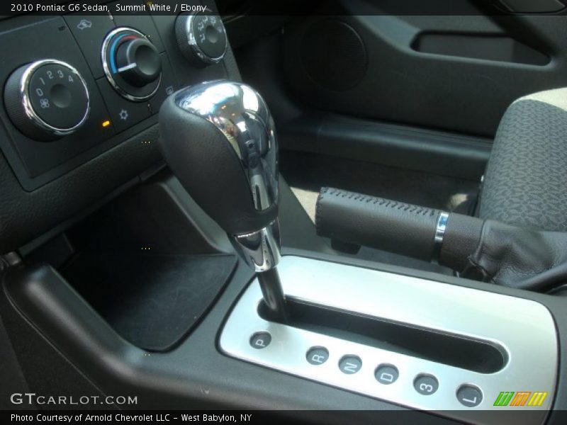 Summit White / Ebony 2010 Pontiac G6 Sedan