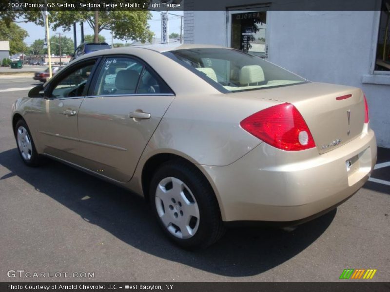 Sedona Beige Metallic / Light Taupe 2007 Pontiac G6 Sedan