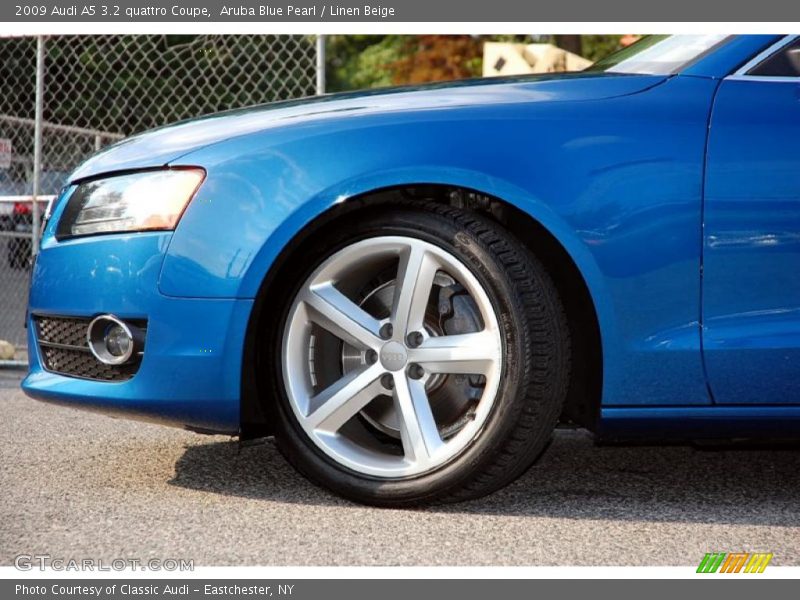 Aruba Blue Pearl / Linen Beige 2009 Audi A5 3.2 quattro Coupe